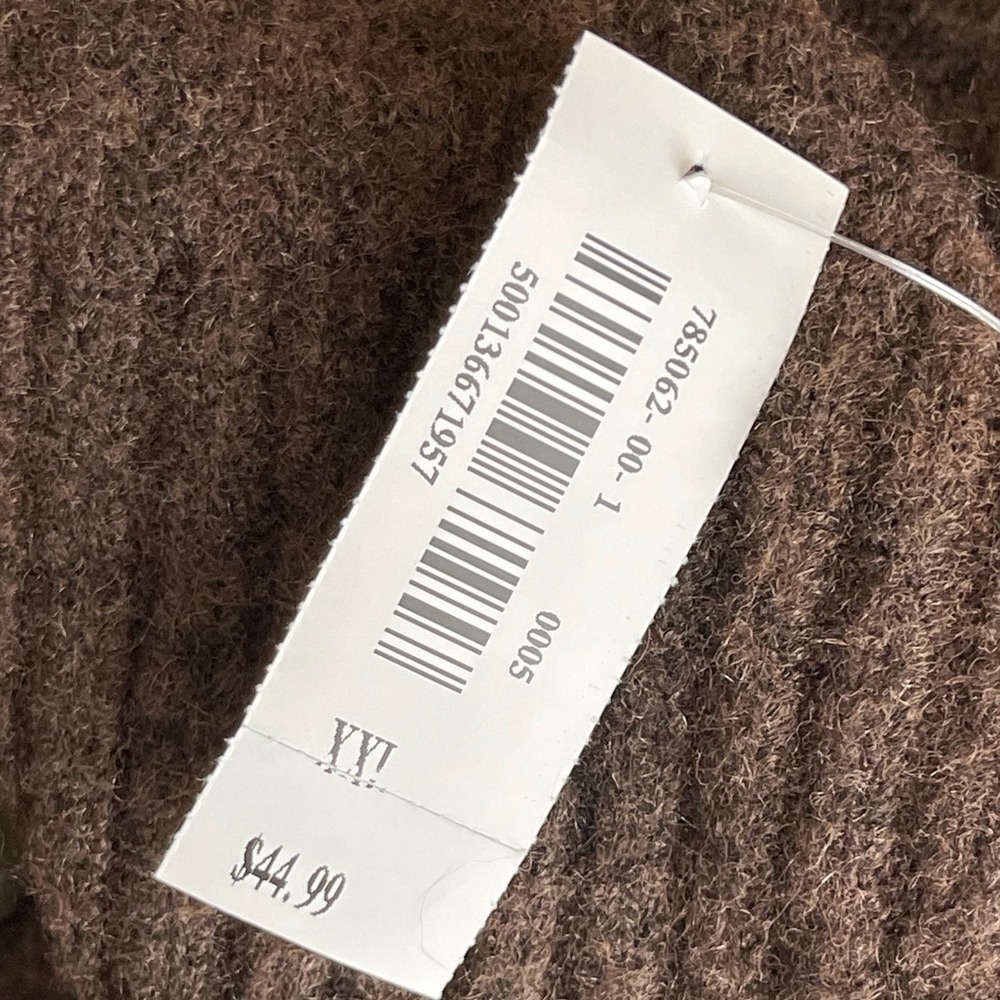 Old Navy NWT Women's Brown Go-Recycled Wool Blend Button Front Cardigan Size XXL - Picture 6 of 6